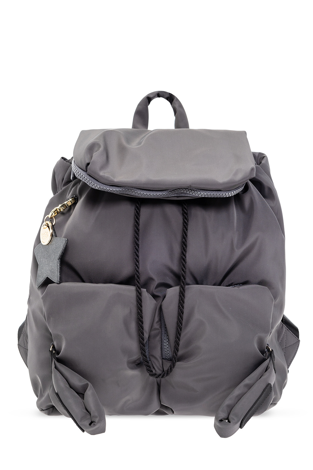 Grey 'Joy Rider' backpack See By Chloé - натуральная ткань czarnej